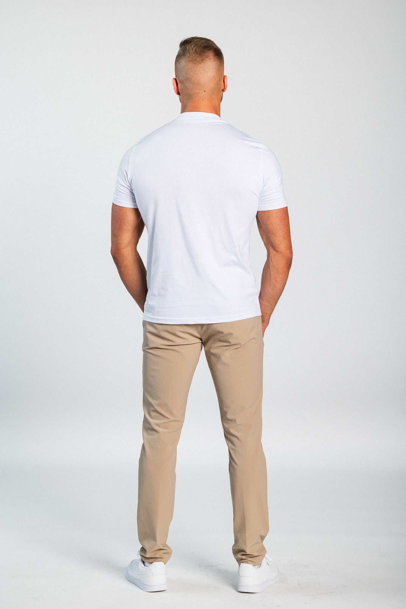 Stretch pants, Beige