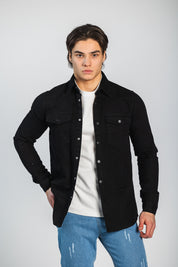 Denim shirt Henry, Black