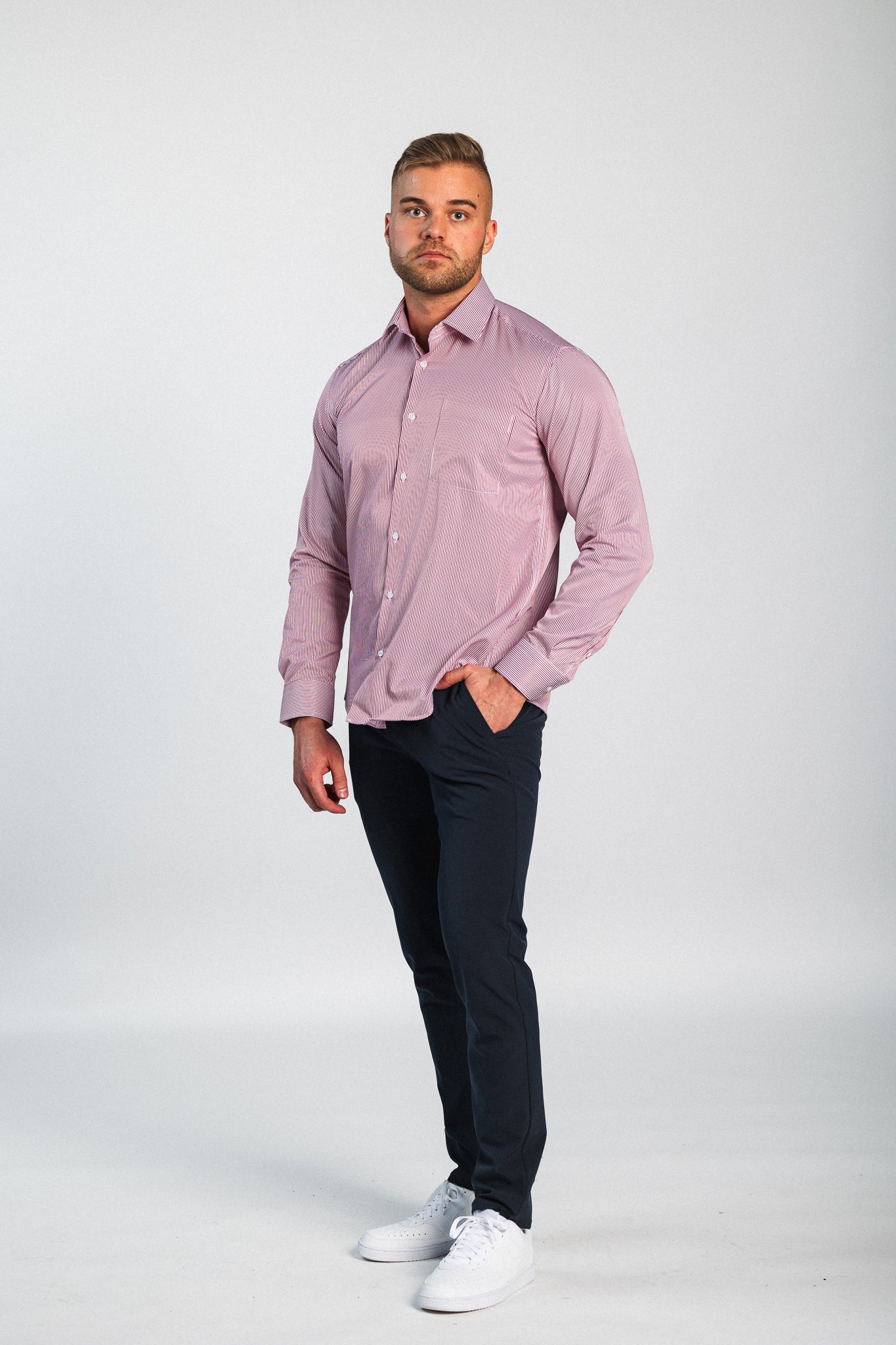 Collared shirt Richard, Pink