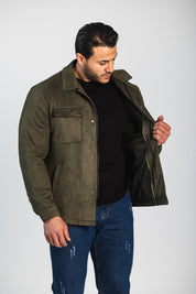 Velvet jacket Montiero, Olive green