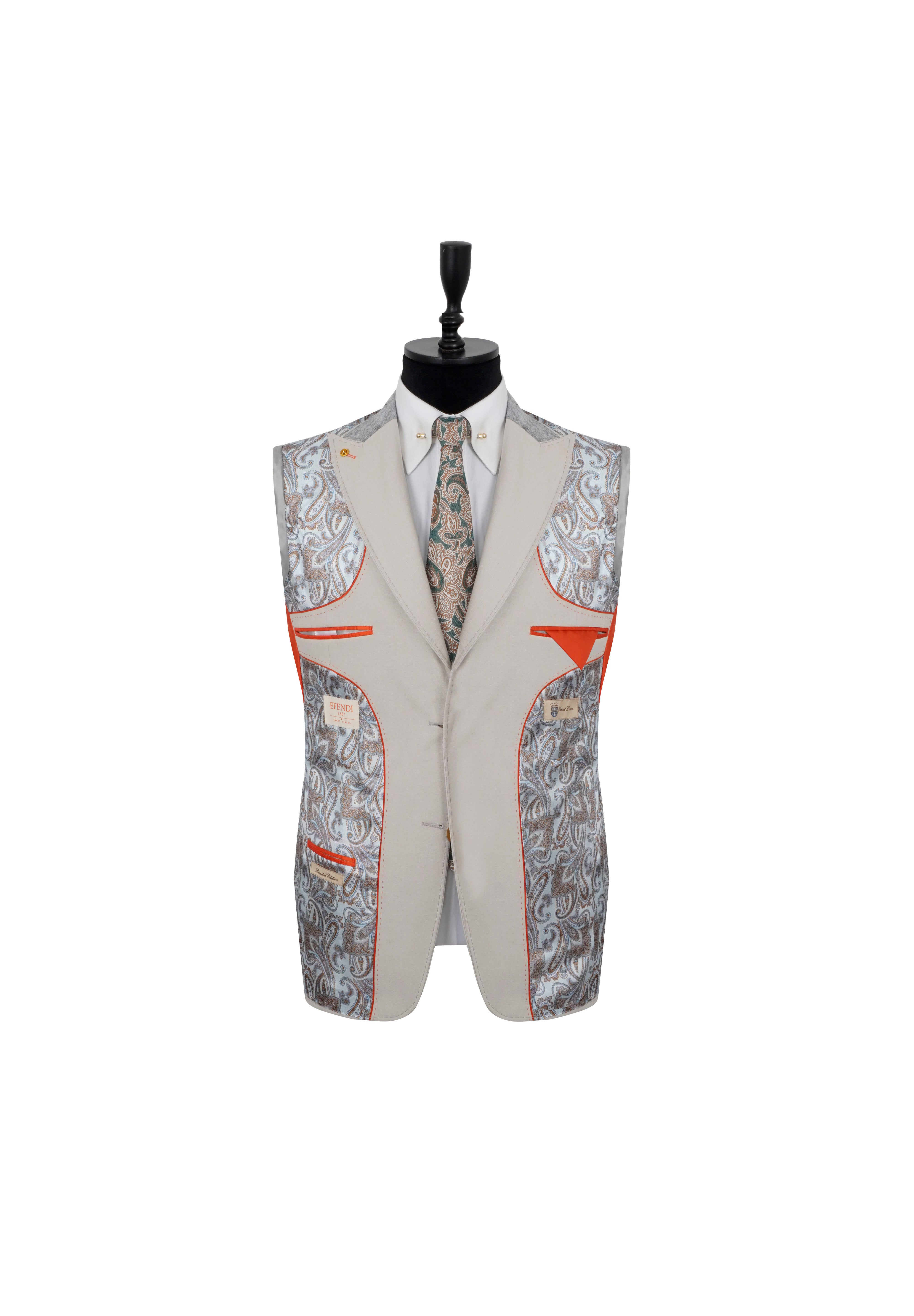 Traje Benjamin, lino claro